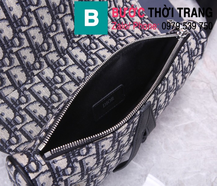 Túi xách Dior Saddle Bag siêu cấp chất liệu vải casvan màu 4 size 28.6cm 