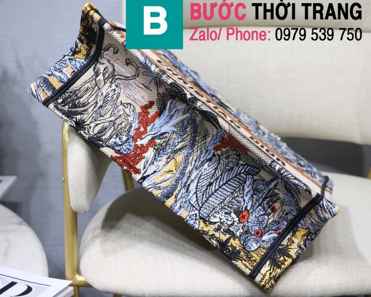 Túi xách Dior Book Tote siêu cấp chất liệu vải casvan màu 8 size 36.5cm - M1286 