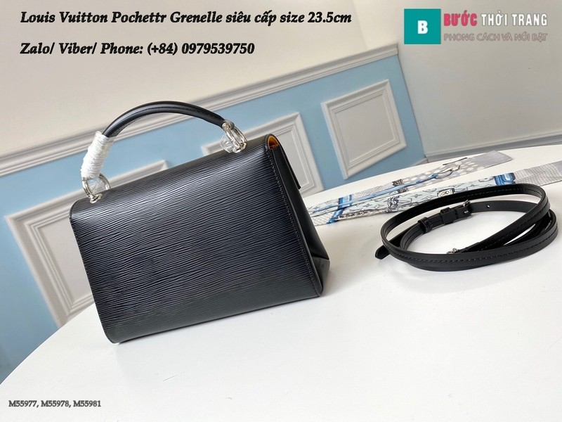 Túi xách Louis Vuitton Pochette Grenelle màu đen siêu cấp size 23.5cm - M55977