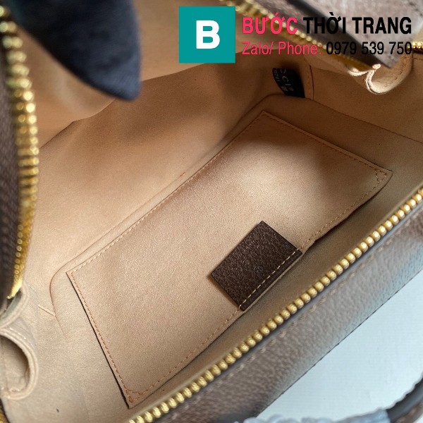 Túi xách Gucci Ophidia GG mini shoulder siêu cấp màu nâu size 18.5 cm - 602576