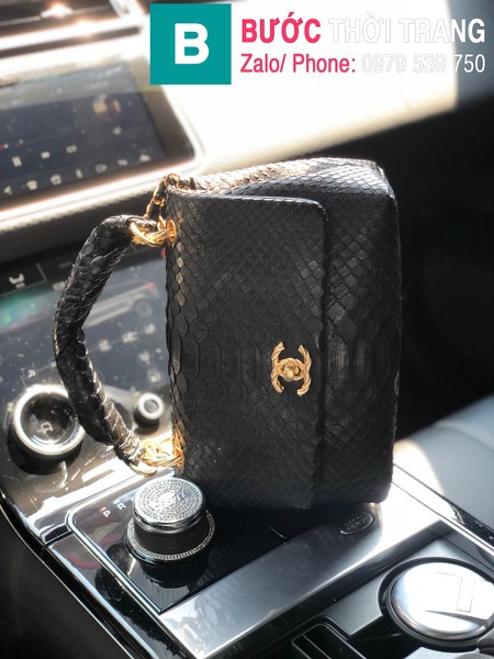 Túi xách Chanel mẫu mới siêu cấp da trăn màu 6 size 22cm 