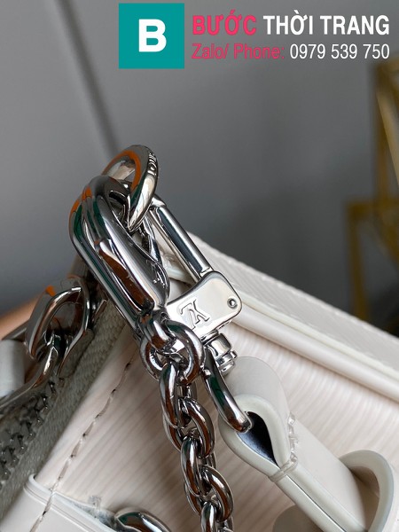 Túi LV Louis Vuitton Easy Pouch On Strap siêu cấp da bê màu trắng size 19cm - M80471