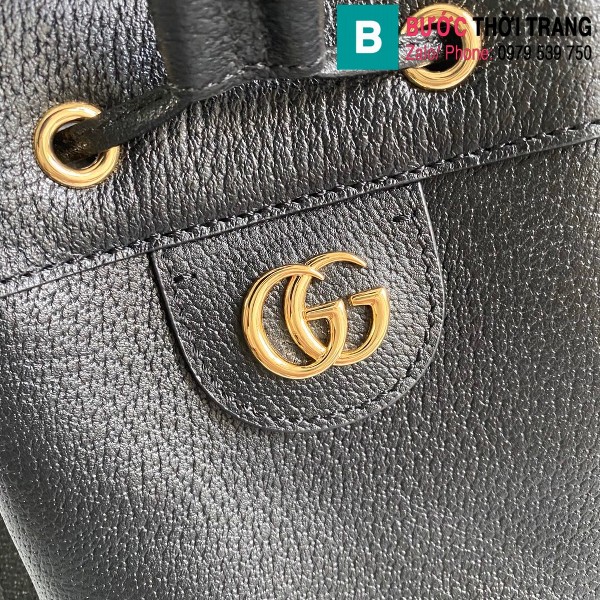Túi xách Gucci Ophidia small bucket bag siêu cấp màu đen size 20.5 cm - 610846