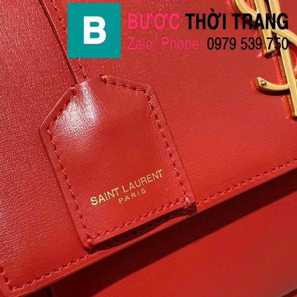 Túi xách YSL Saint Laurernt Sunset siêu cấp da bê màu đỏ size 25cm - 634723