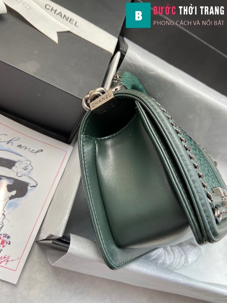 Túi xách Chanel boy siêu cấp da trăn màu 4 size 20 cm - A94805