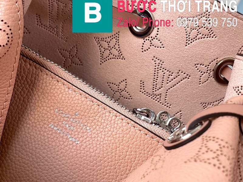 Túi xách Louis Vuitton Muria siêu cấp da bê màu hồng size 25 cm - M55801