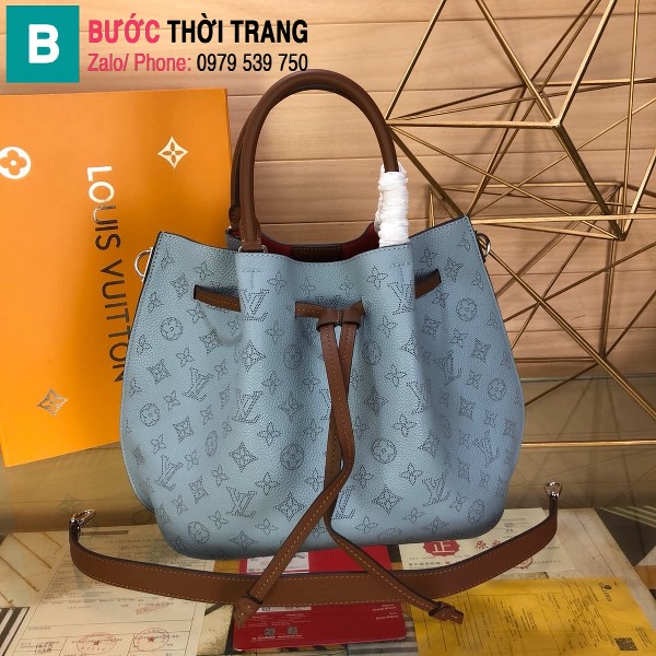 Túi xách Louis Vuitton Girolata siêu cấp da bê màu xanh size 30 cm - M54401