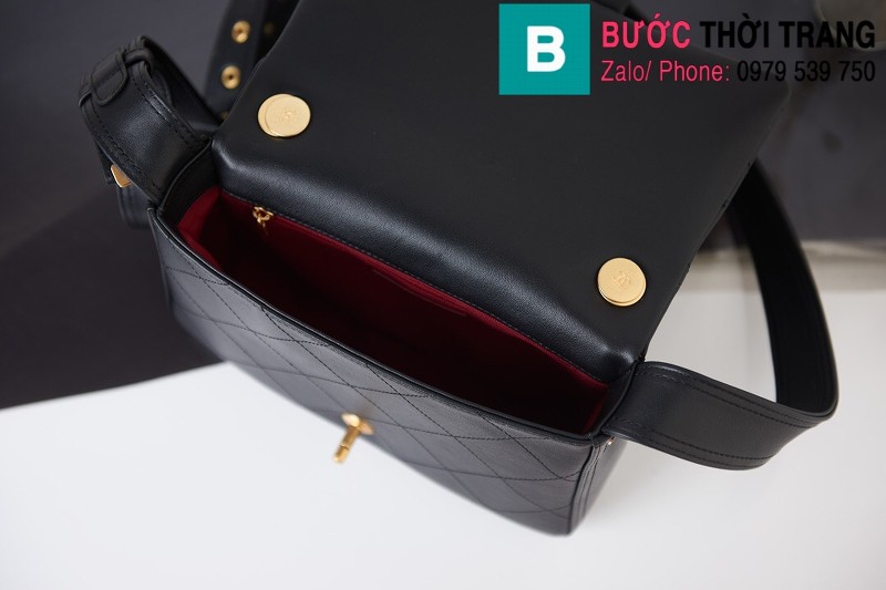 Túi xách Chanel Classic Handbag siêu cấp da bê màu đen size 24cm - AS2842