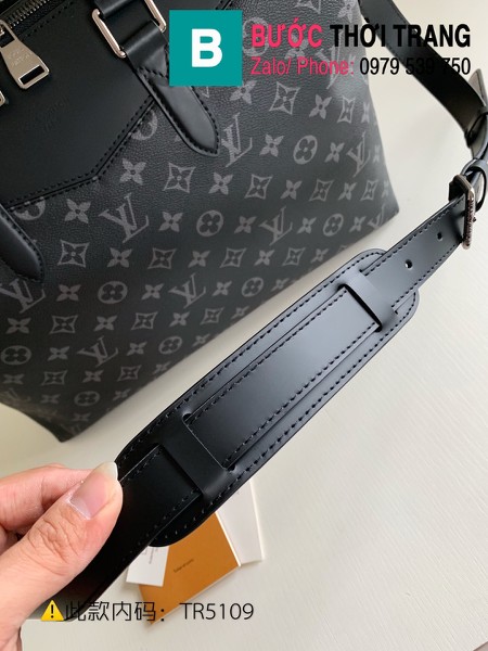 Túi Louis Vuitton Briefcase Explorer Monogram siêu cấp màu đen size 39 cm - M40566