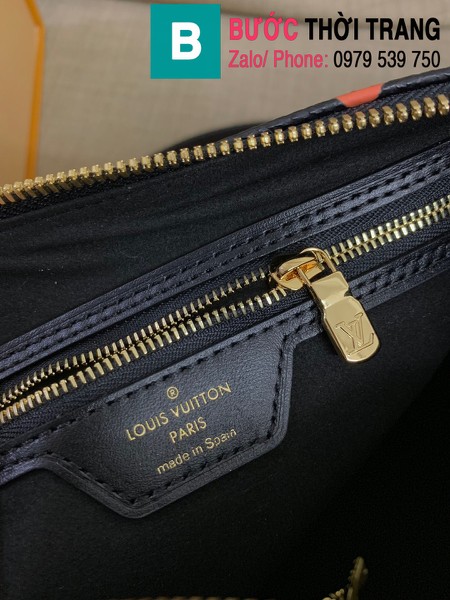 Túi xách LV Louis Vuitton Game On Speedy siêu cấp da bê màu đen sise 25cm - M57644