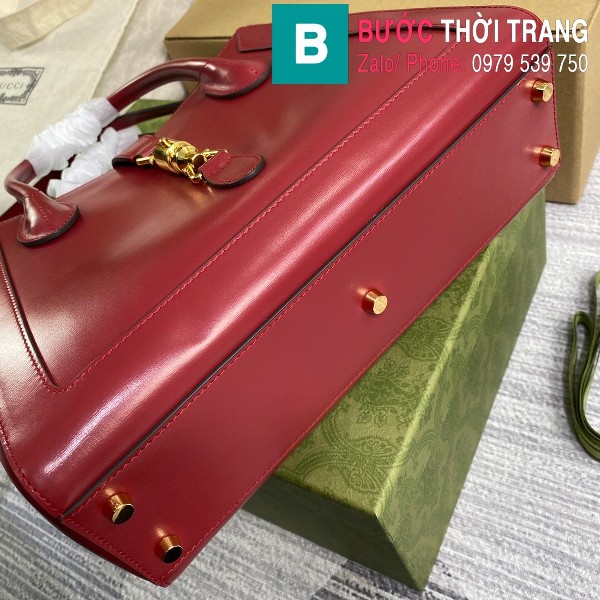 Túi xách Gucci Jacki 1961 Medium Tote Bag siêu cấp màu đỏ đô size 30 cm - 649610