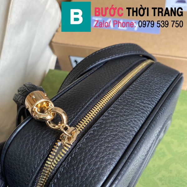 Túi xách Gucci Soho Small Leather Disco bag siêu cấp da bê màu đen size 22cm - 308364 