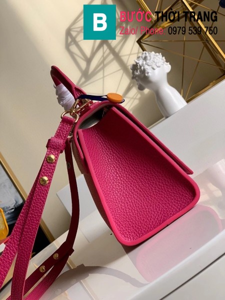 Túi xách Louis Vuitton Twist One Handle PM siêu cấp màu hồng size 25 cm - M57093