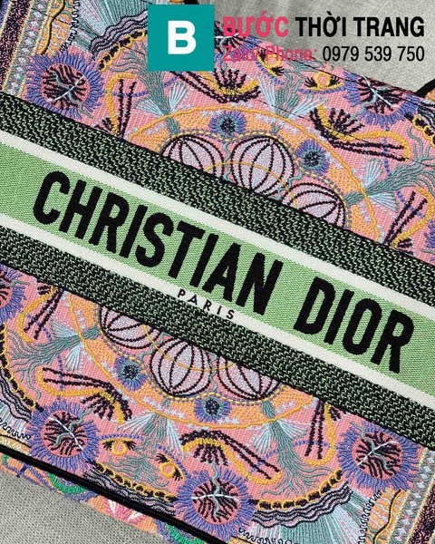 Túi xách Dior Book Tote siêu cấp chất liệu vải casvan màu 10 size 36.5cm - M1286