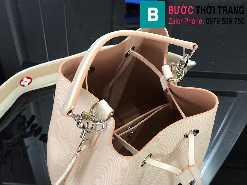 Túi xách LV Loius Vuitton Neonoe BB siêu cấp da Epi màu nude size 20cm - M53612