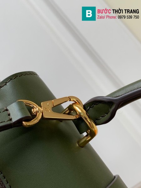 Túi xách Louis Vuitton Locky BB siêu cấp da bò màu rêu size 20 cm - M44797
