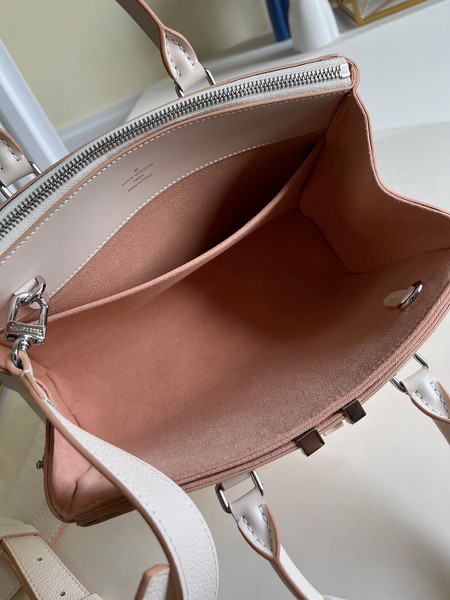Túi xách LV Loius Vuitton Grenelle Tote PM siêu cấp da vân Epi màu trắng size 27cm - 57680