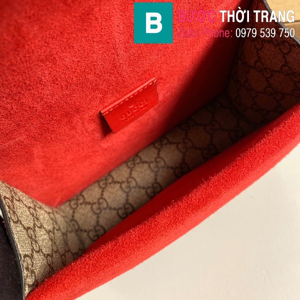 Túi xách Gucci Dionysus siêu cấp small da gốc khóa đầu rồng viền đỏ size 20 cm - 421970
