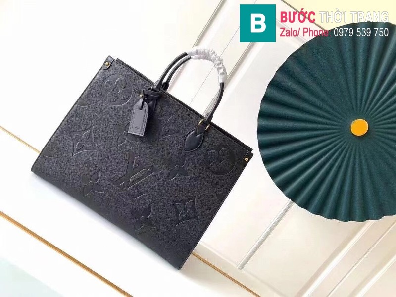 Túi Louis Vuitton Bag Virgil Aboh Onthego siêu cấp màu đen size 41 cm - M44925