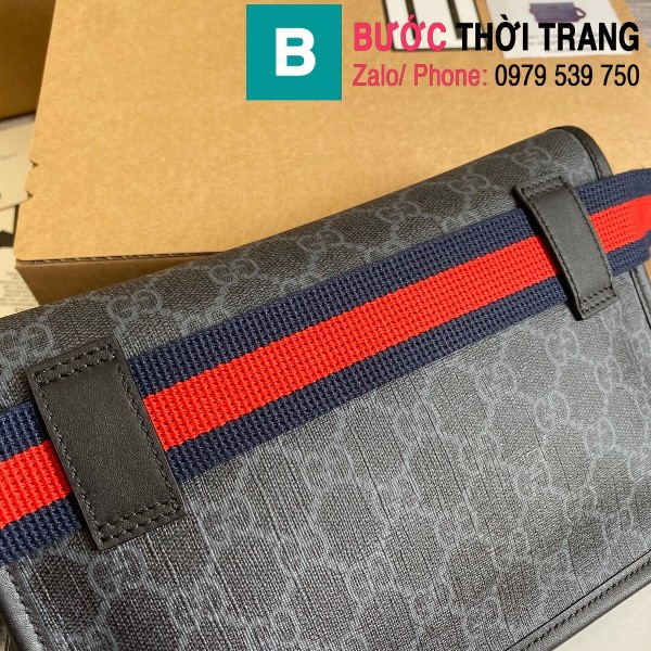 Túi GG Gucci Black belt bag siêu cấp casvan màu đen size 24cm - 598113