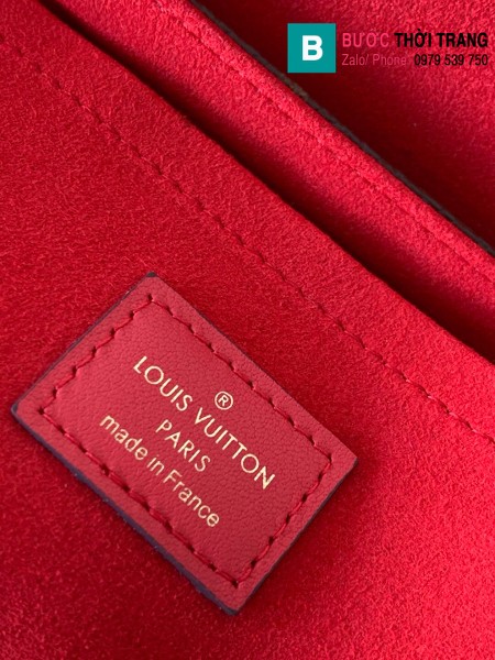 Túi xách Louis Vuitton Locky BB siêu cấp da bò màu đỏ size 20 cm - M44322