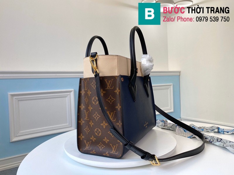 Túi xách Louis Vuitton On My Side siêu cấp da bê màu xanh size 30.5 cm - M55933