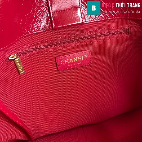 Túi xách Chanel Shopping bag siêu cấp màu đỏ size 37 cm - AS1943