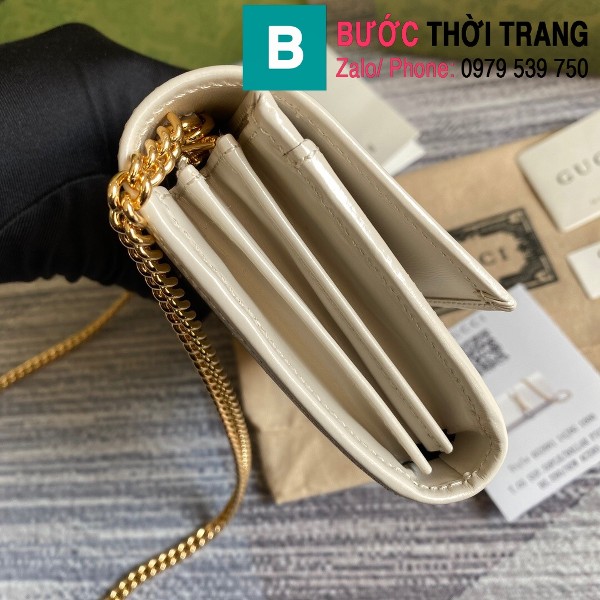 Túi xách Gucci Jacki 1961 siêu cấp da bê màu trắng size 19cm - 652681 