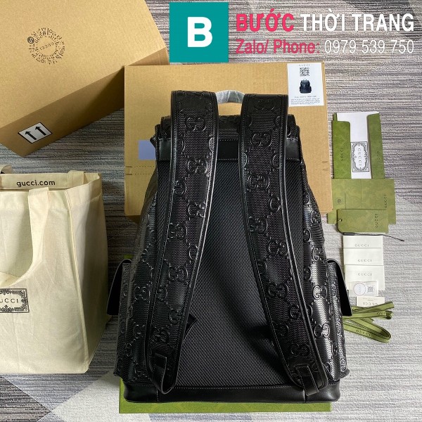 Túi ba lô Gucci bag siêu cấp da bê màu đen size 34cm - 625770 