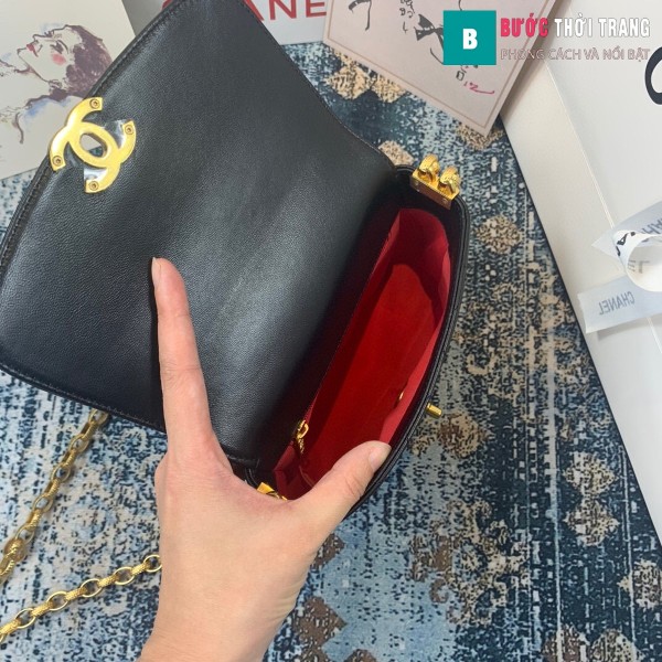 TÚi xách Chanel Small flap Bag siêu cấp màu đen size 17.5 cm - AS2189