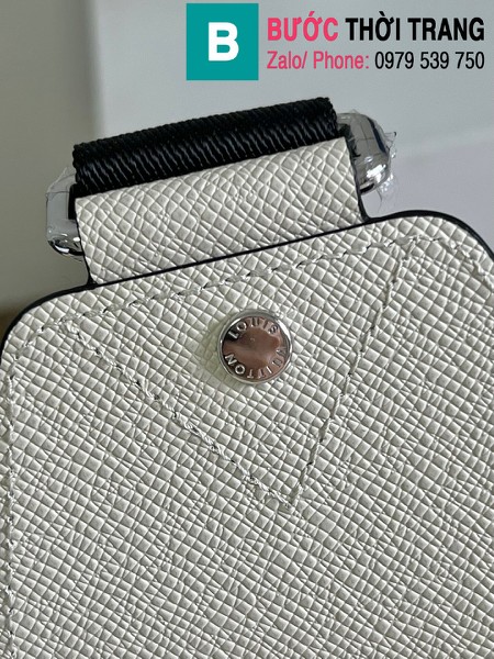 Túi xách Louis Vuitton Avenue Sling bag siêu cấp da bò Taiga màu trắng size 20cm - M30443