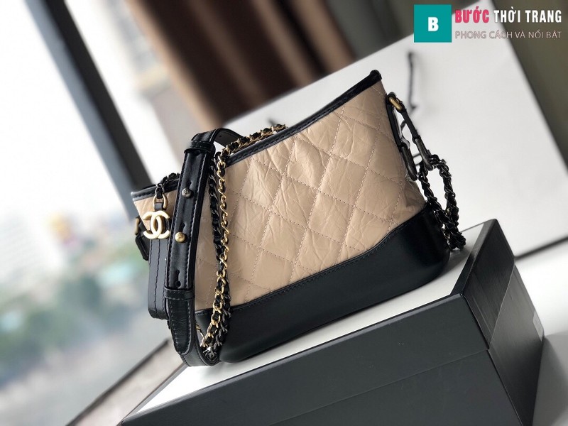 Túi xách Chanel Gabrielle hobo bag siêu cấp màu da size 20cm - 91810