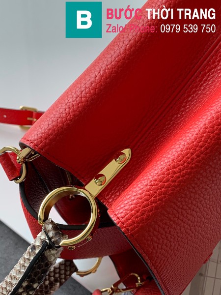 Túi xách LV Louis Vuitton Capucines Bag siêu cấp da bê màu đỏ sze 31cm - M92800