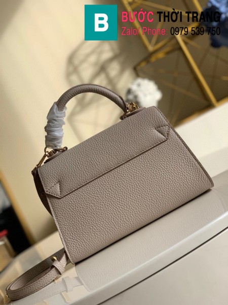 Túi xách Louis Vuitton Twist One Handle PM siêu cấp màu xám size 25 cm - M57090